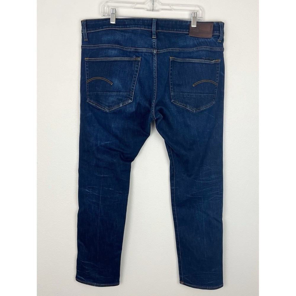 G-Star Raw 3301 Men's Jeans 38x31 Dark Wash Straight